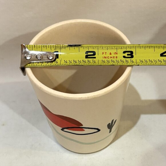 Pillowfort BPA Free Melamine Child Cup and Plate Flower Ladybug Cactus Sunset - Picture 13 of 13